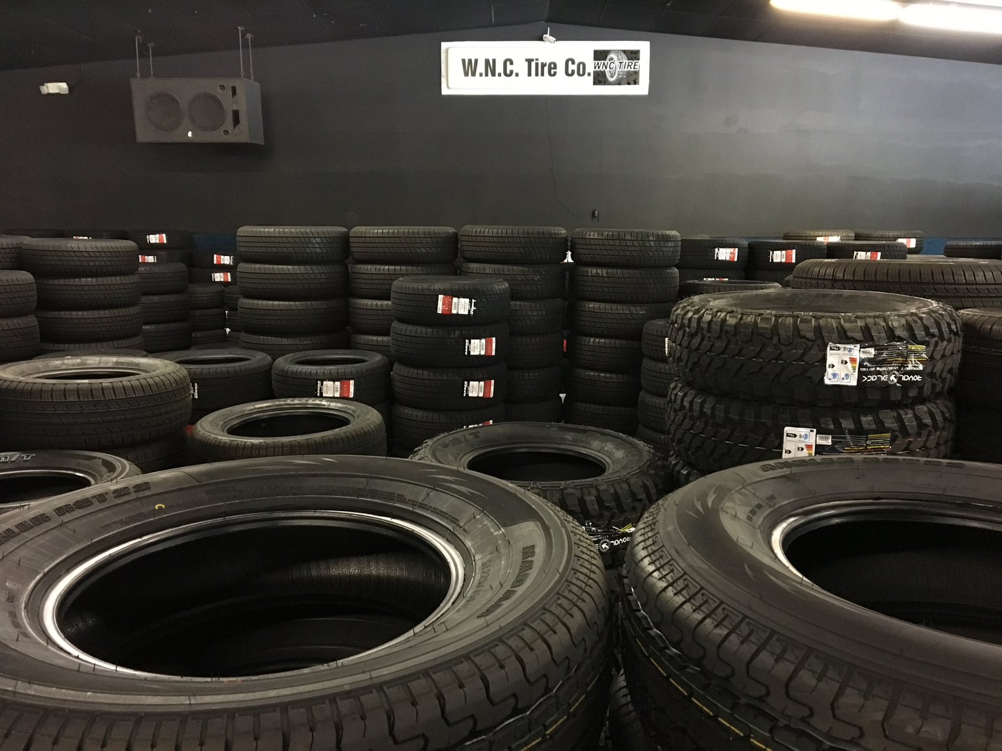 WNC Tire Sales interior warehouse